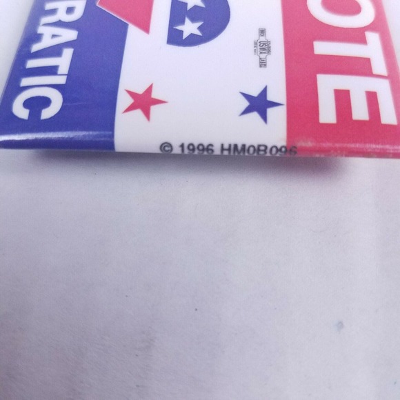 Vote Democratic Campaign Button DNC Vintage 1996 - Picture 3 of 4